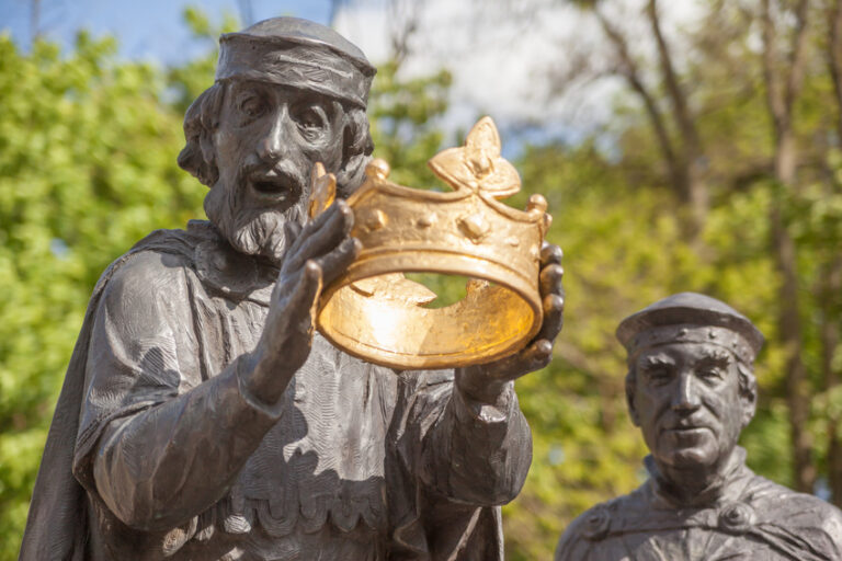 Krönungsszene Heinrichsbrunnen Quedlinburg